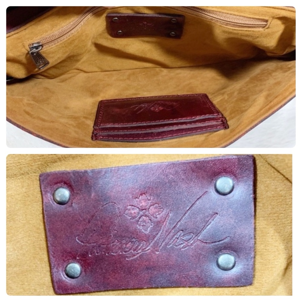 NEW Patricia Nash Baku Leather Crossbody Clutch in Red - Picture 8 of 12